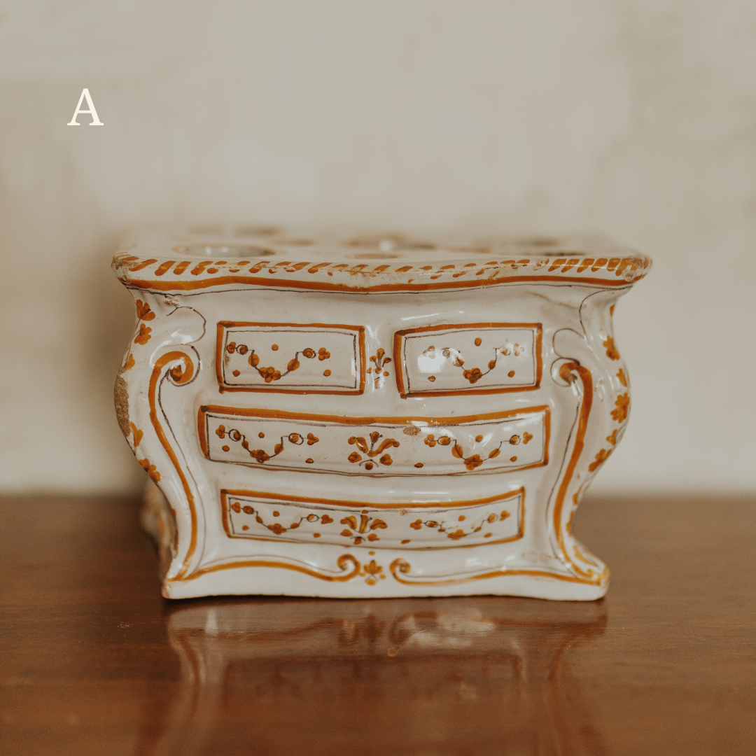 Antique French Faience Bough Pots