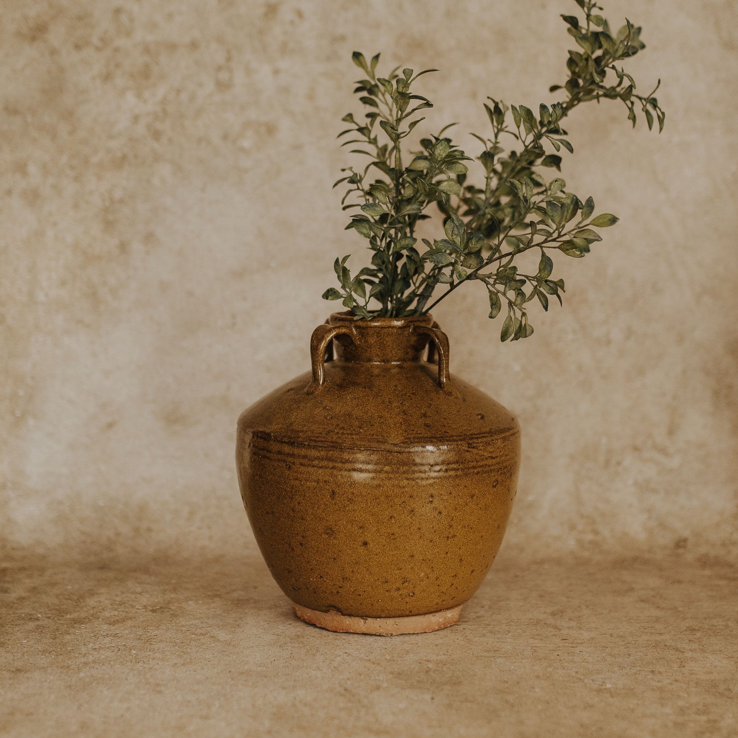 Antique Four Handled Thai Pot