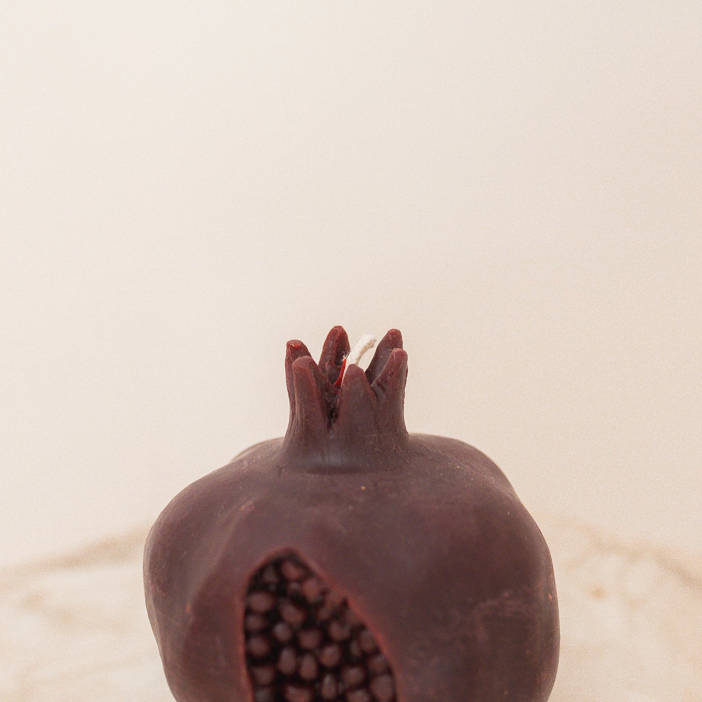 Large Persephone Pomegranate Beeswax Candle