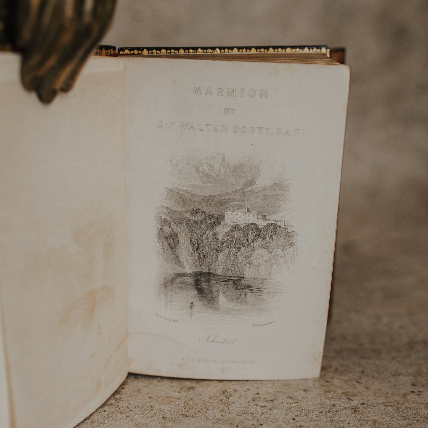 Scott's Poetical Works Tartanware Book Set