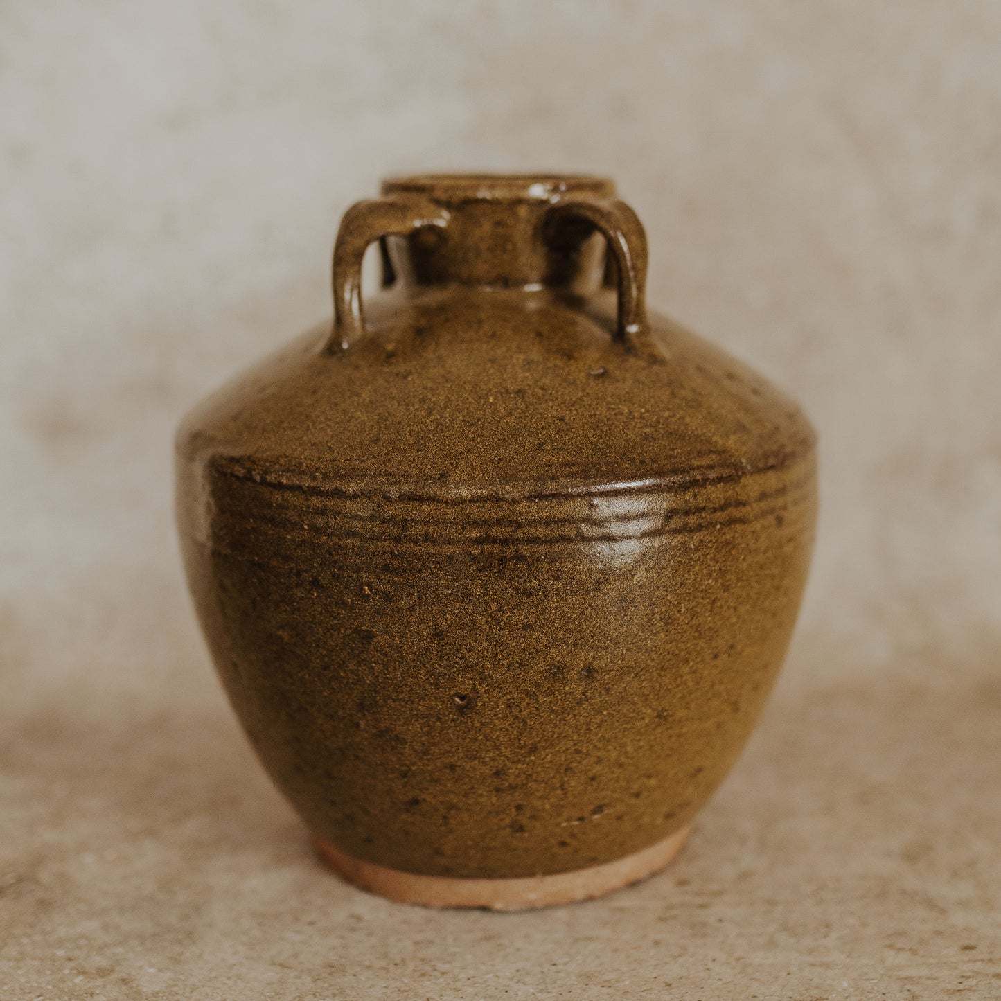 Antique Four Handled Thai Pot