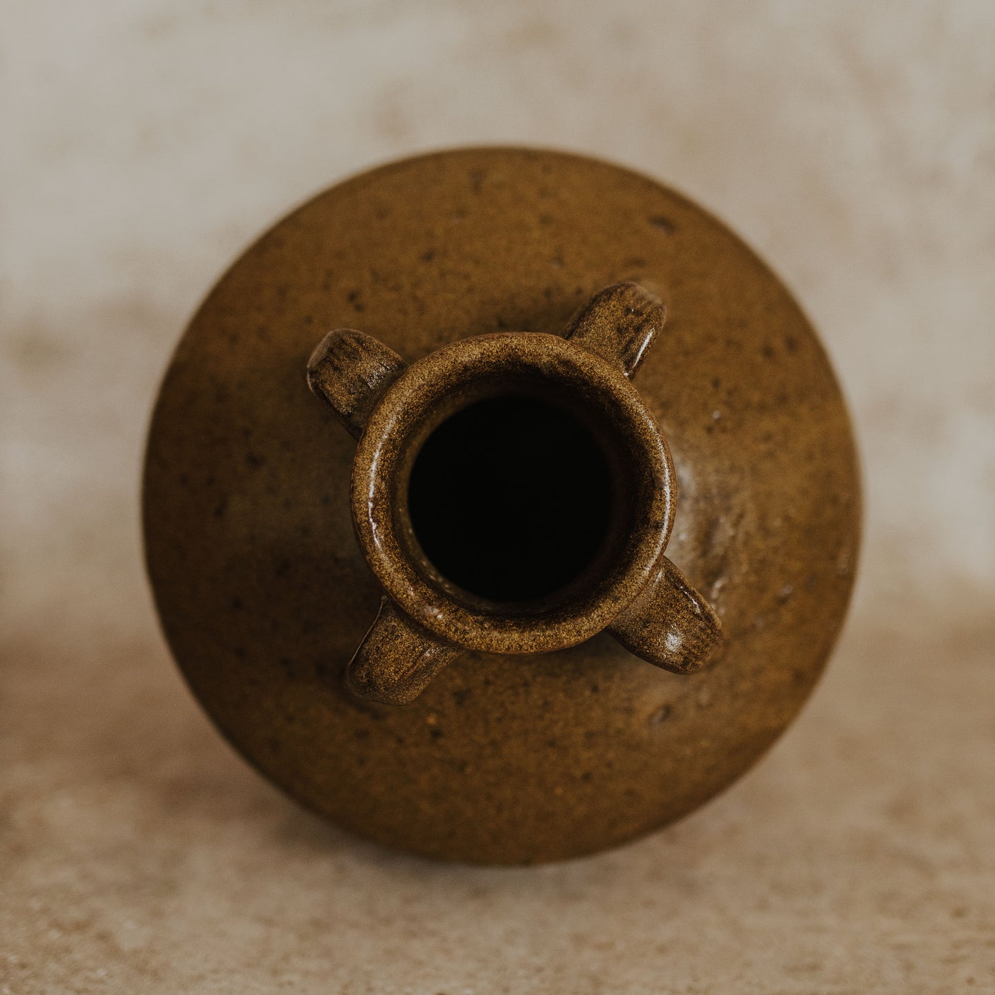 Antique Four Handled Thai Pot