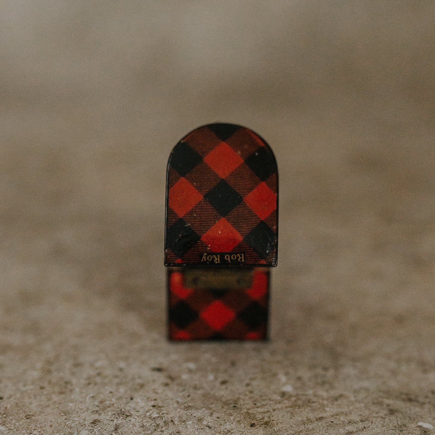 Tartanware Thimble Case with Thimble