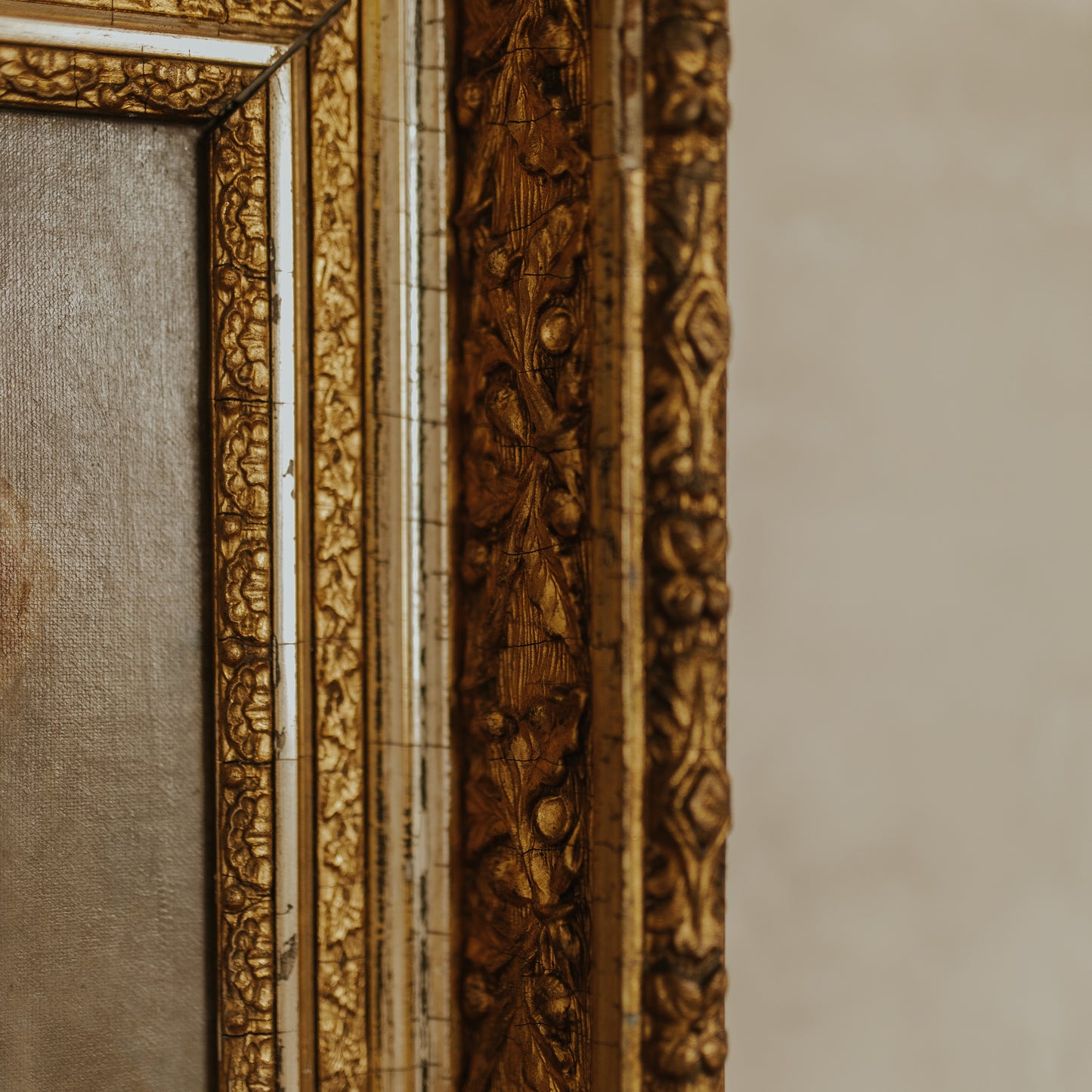 19c Bridal Oil Painting