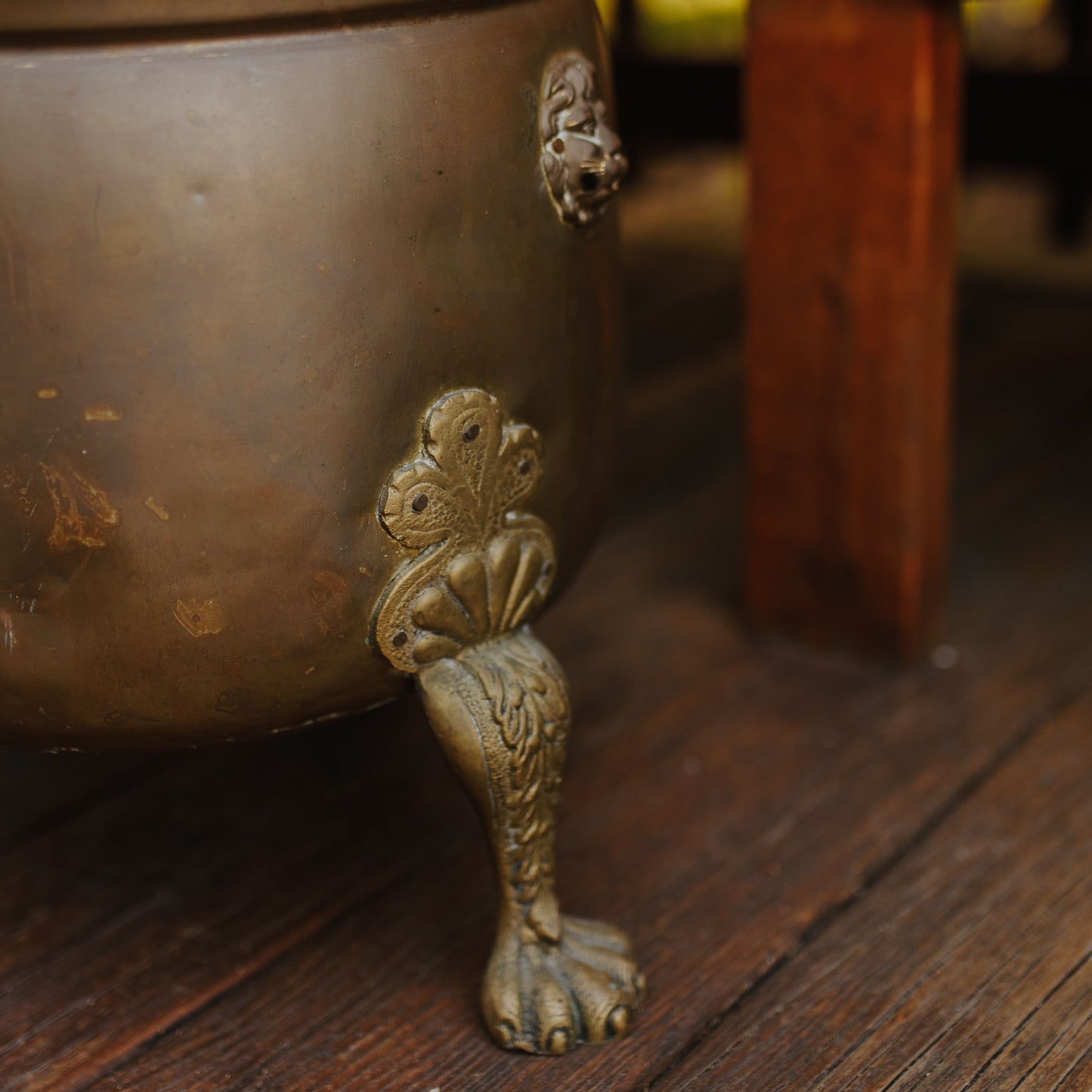 Antique Brass Planter