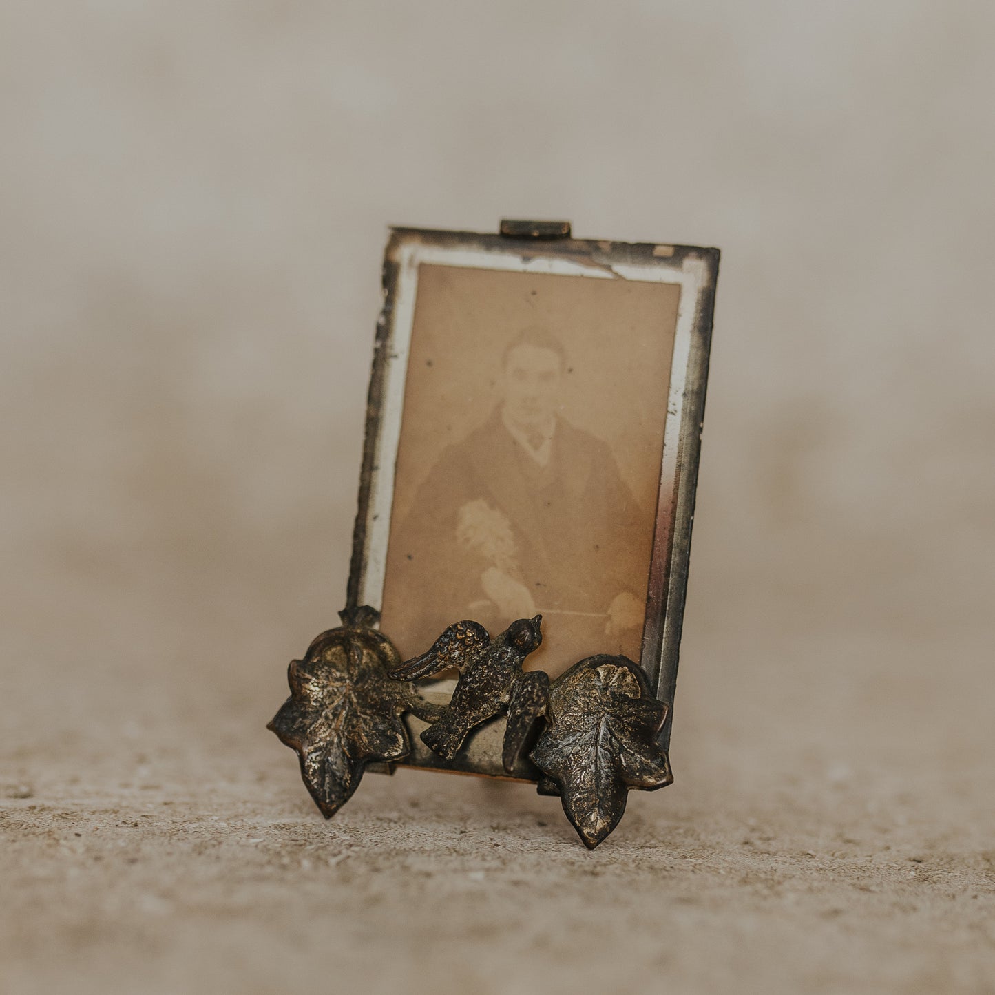 Miniature French Spring Frame with Birds and Leaves