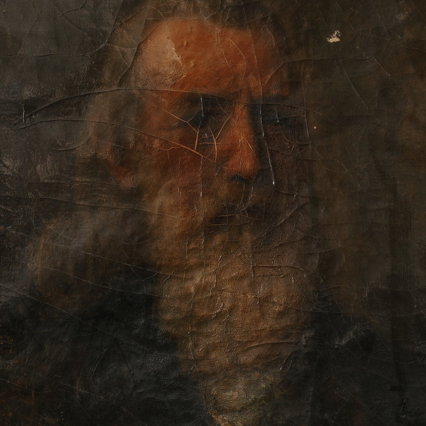 Old Man Oil Painting