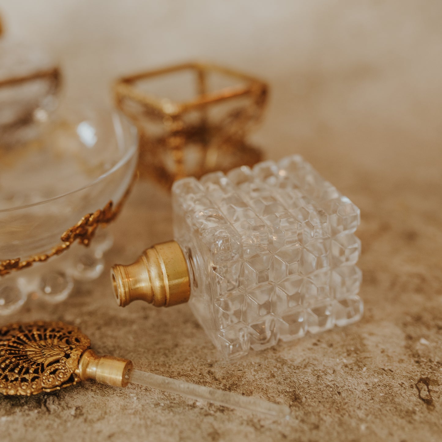 Crystal & Ormolu Vanity Set