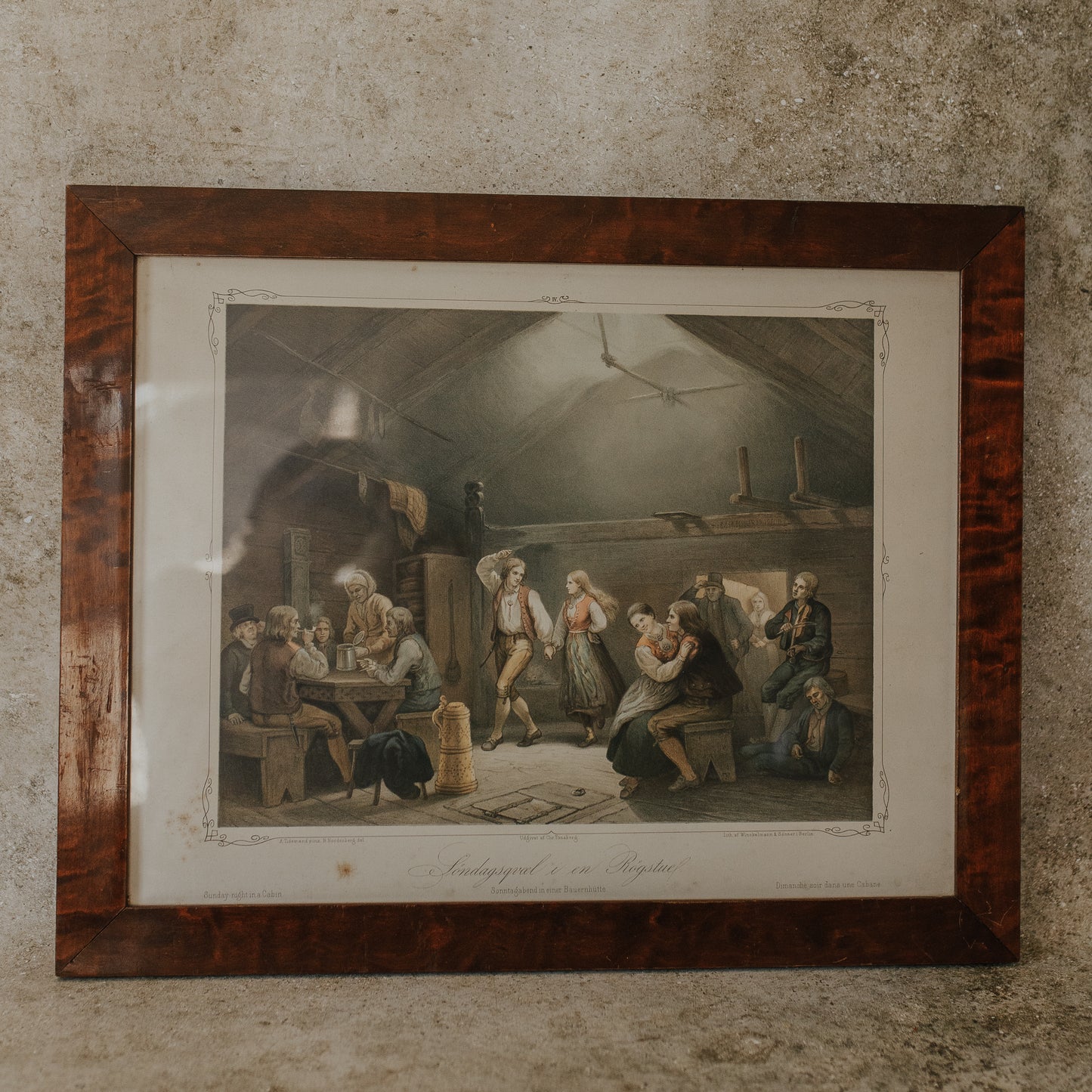 Sunday Night In A Cabin Lithograph