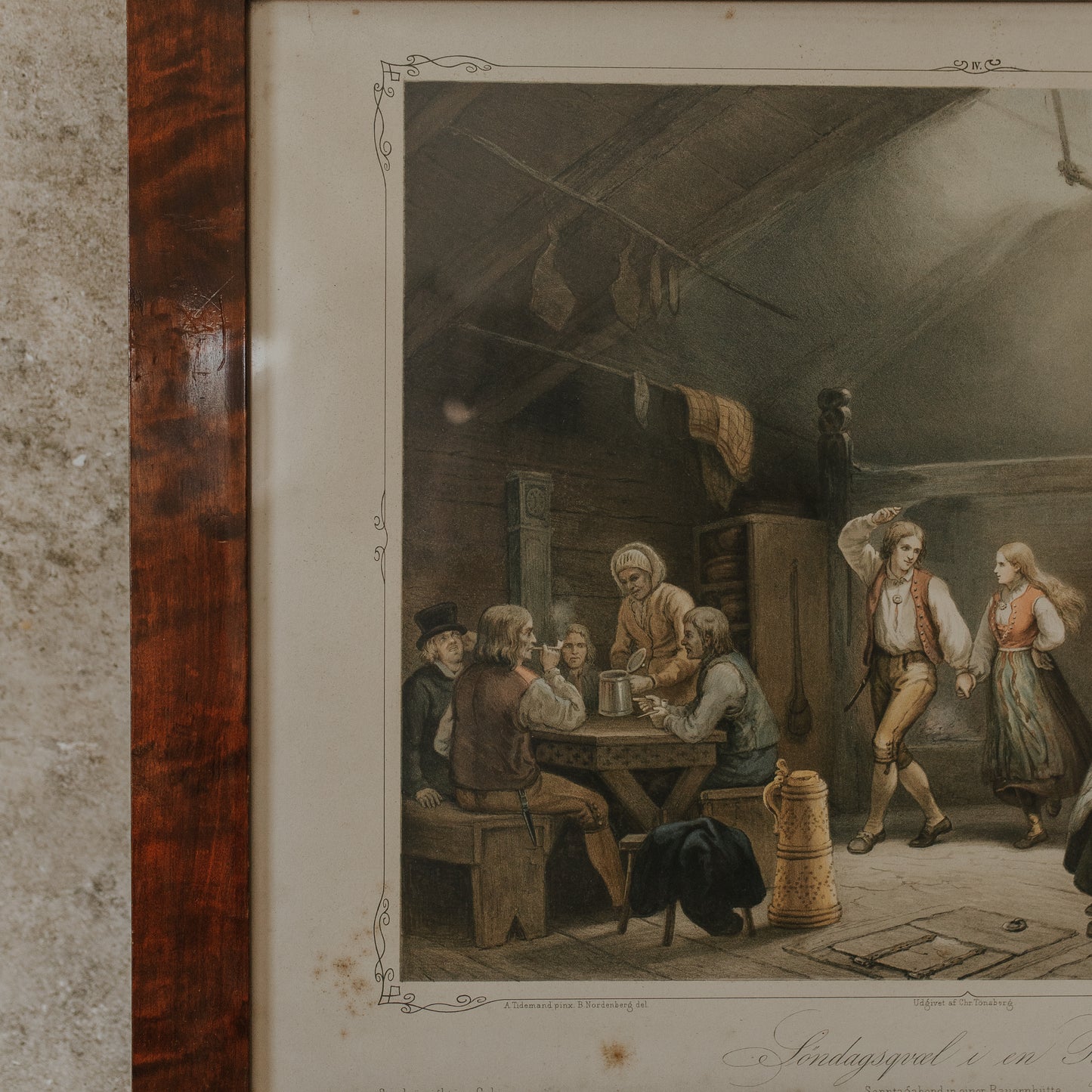 Sunday Night In A Cabin Lithograph