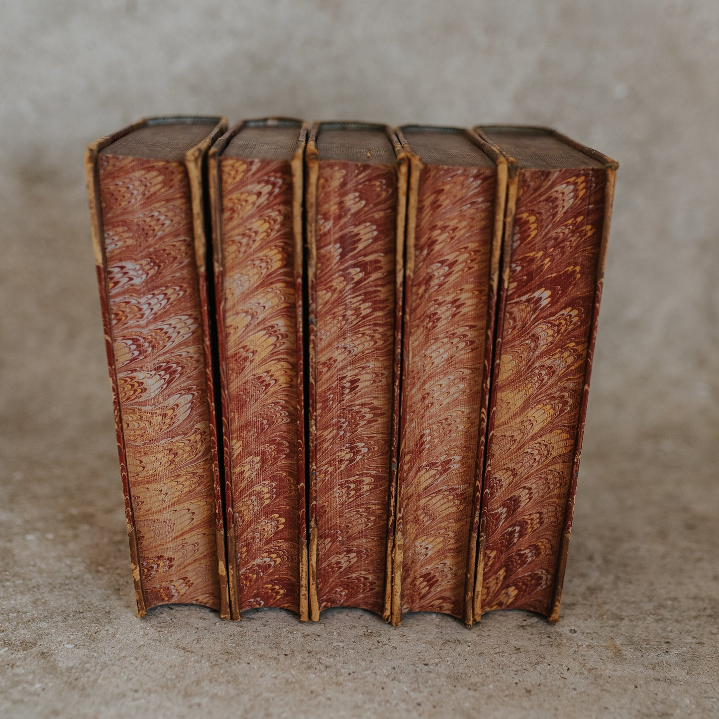 Antique Leather-Bound Set – The British Poets: Robert Southey (c. 1884, Complete in Five Volumes)