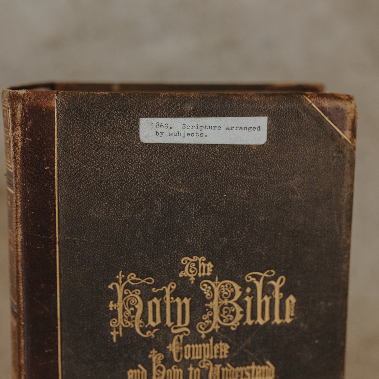 Antique 1875 Leather-Bound Hitchcock’s New and Complete Analysis of the Holy Bible