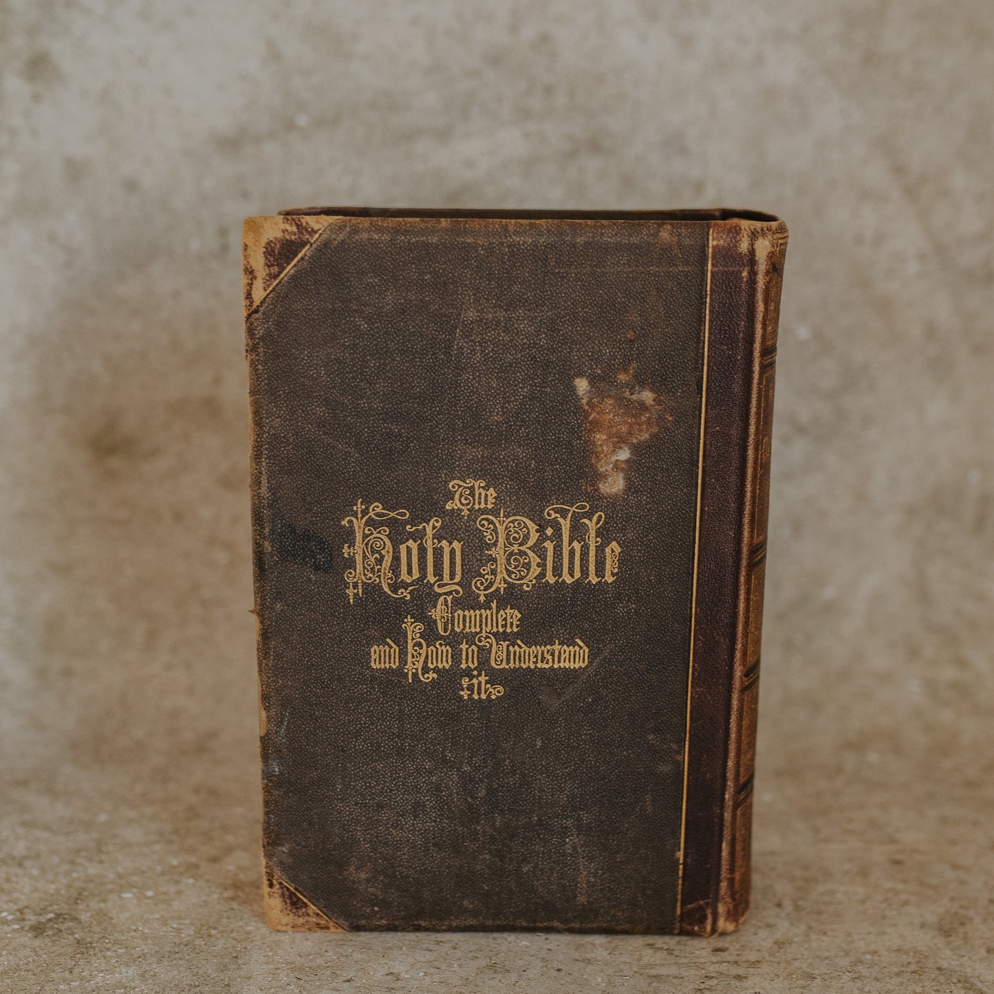 Antique 1875 Leather-Bound Hitchcock’s New and Complete Analysis of the Holy Bible