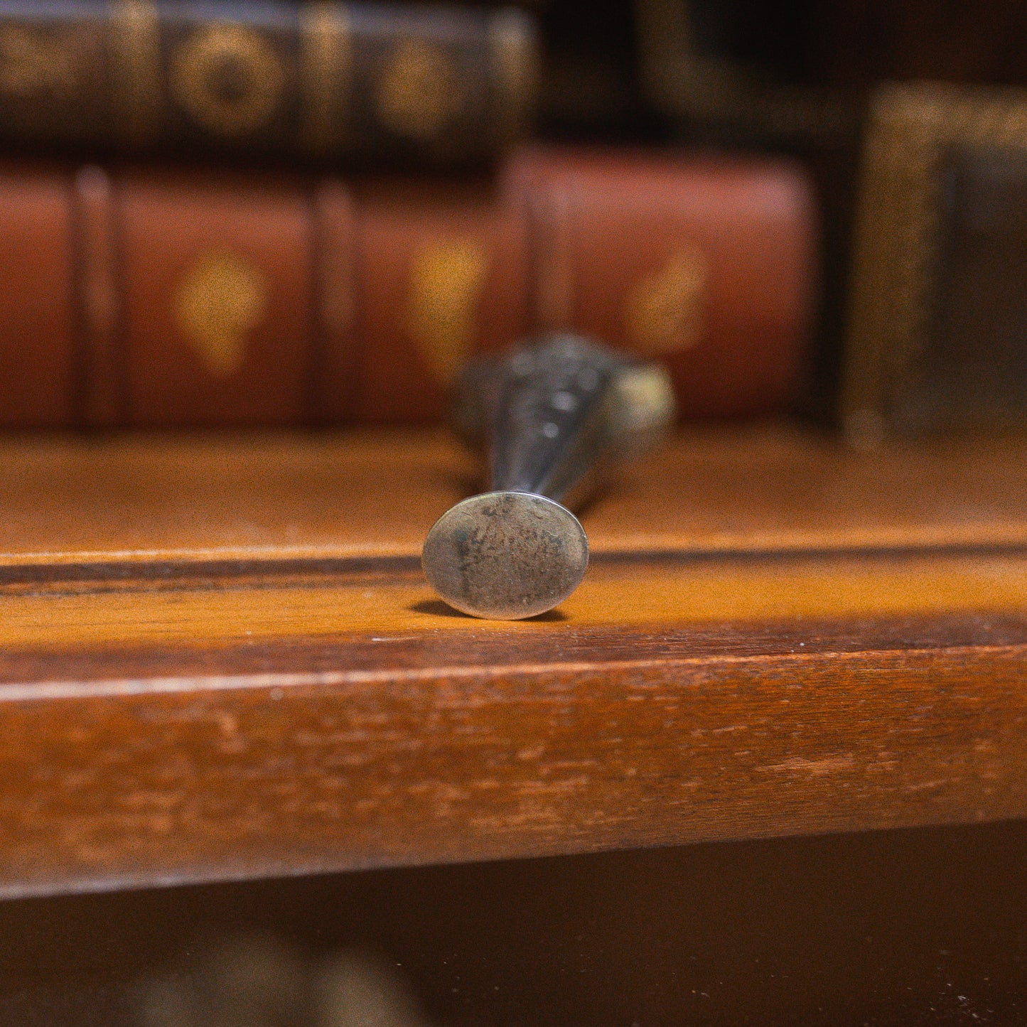 Antique Sterling Silver Floral Wax Seal Stamp