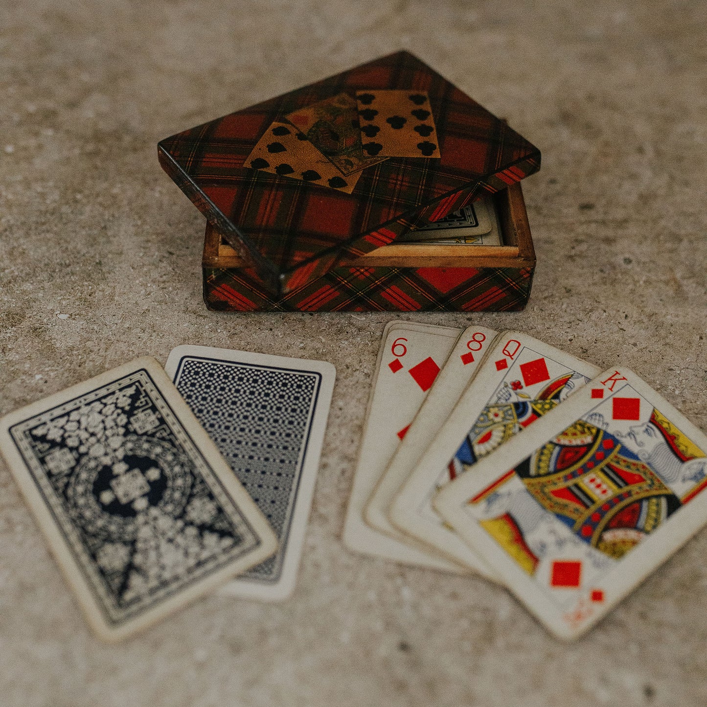Tartanware Playing Card Box