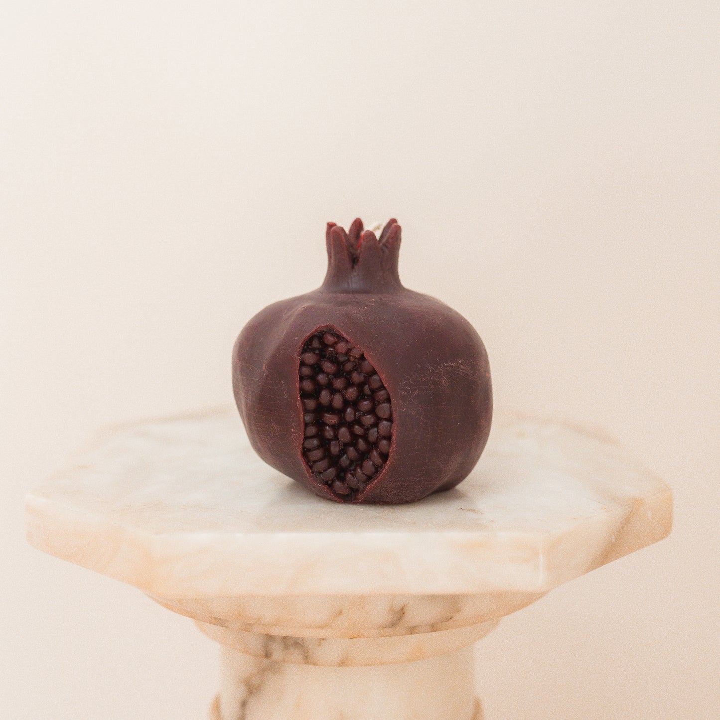 Large Persephone Pomegranate Beeswax Candle