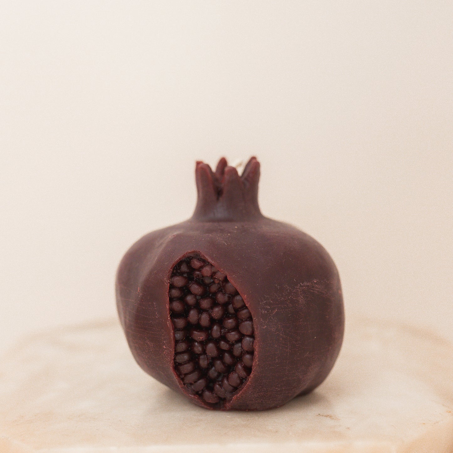 Large Persephone Pomegranate Beeswax Candle
