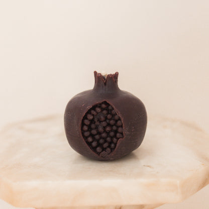 Small Persephone Pomegranate Beeswax Candle