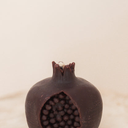 Small Persephone Pomegranate Beeswax Candle