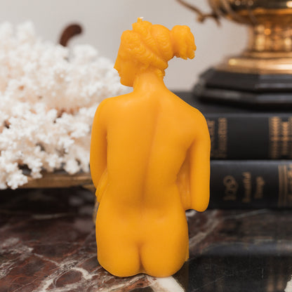 "Muse" Statue Beeswax Candle