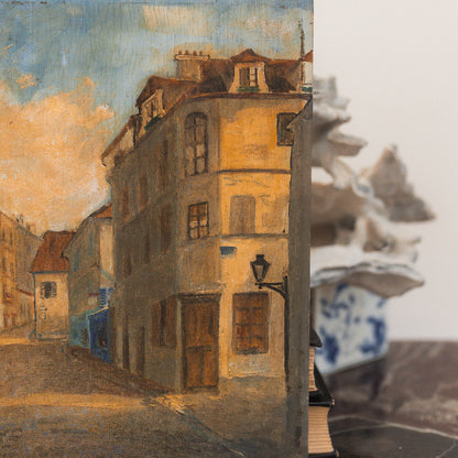 French Street Painting on Board