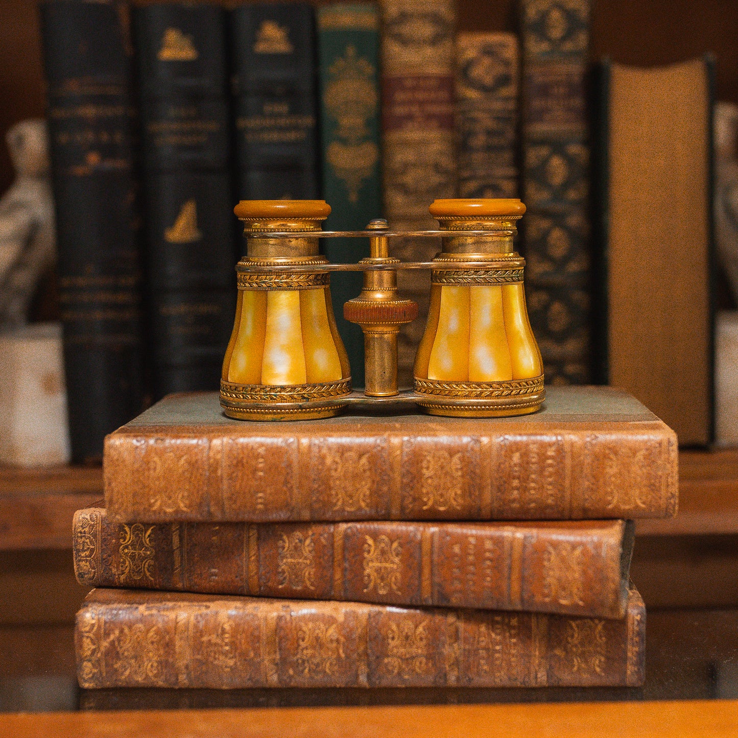 Antique LeMaire Paris Gold-Toned Opera Glasses