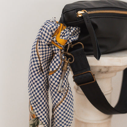 Vintage Silk Floral Scarf