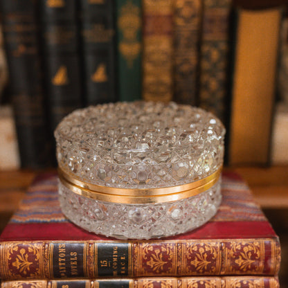 Vintage Cut Crystal Casket