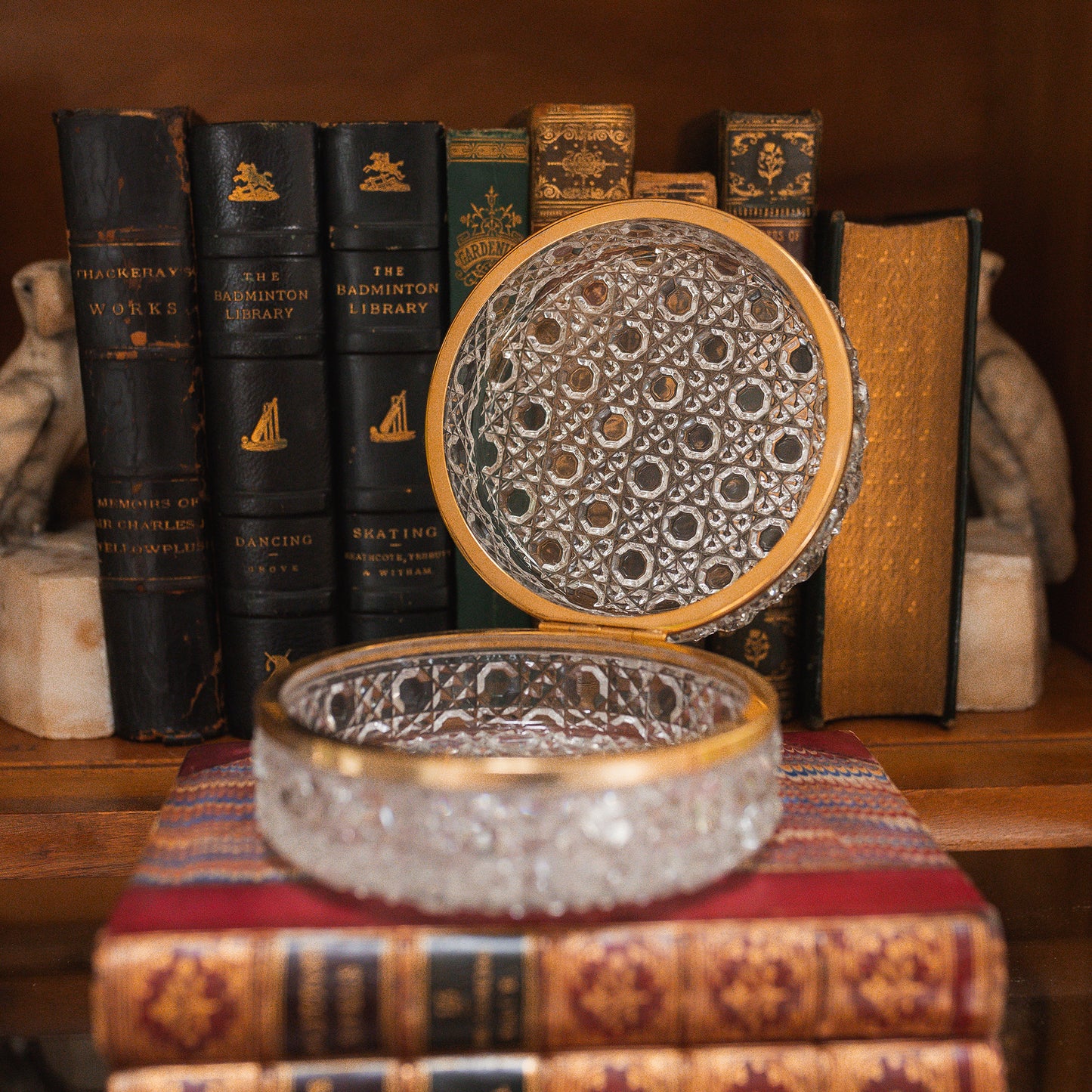 Vintage Cut Crystal Casket