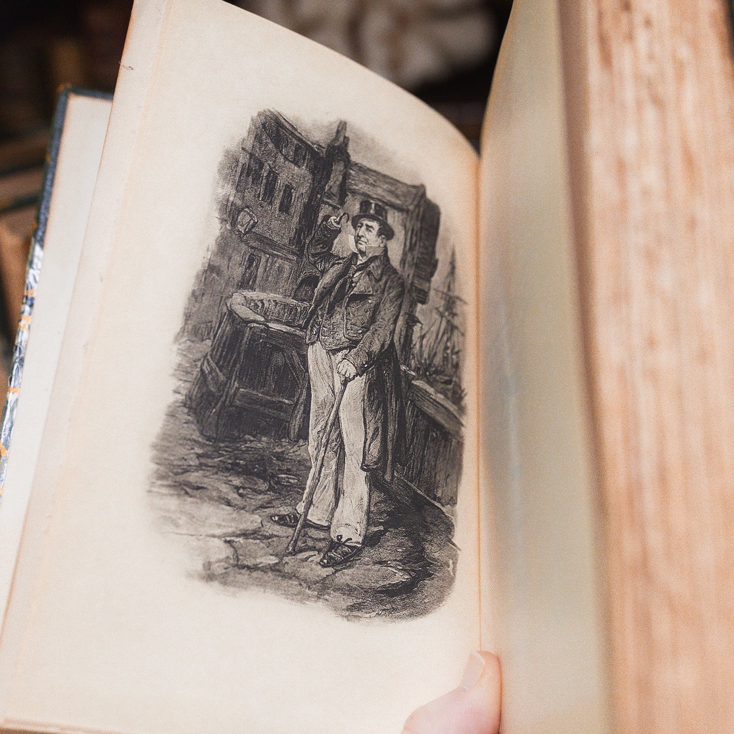 Set of 4 Antique Charles Dickens Books