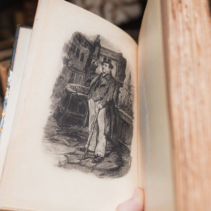Set of 4 Antique Charles Dickens Books