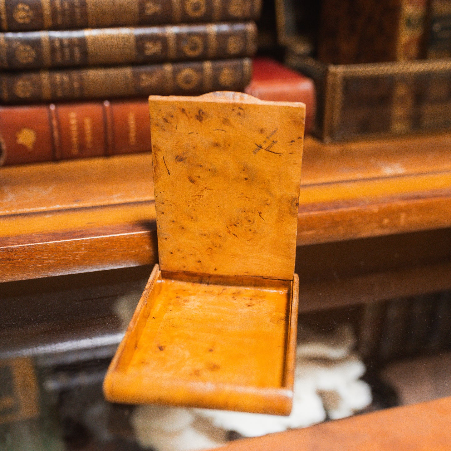 Antique Birdseye Maple Cigarette or Calling Card Case
