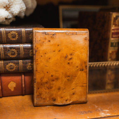 Antique Birdseye Maple Cigarette or Calling Card Case