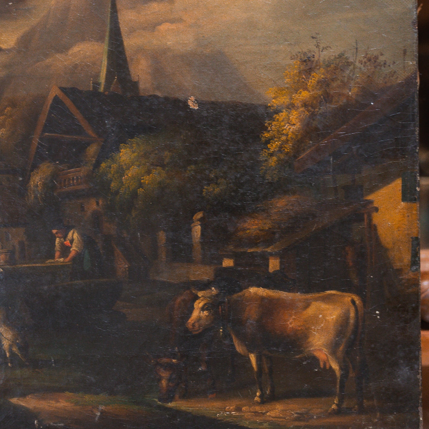Black Forest Unframed Painting