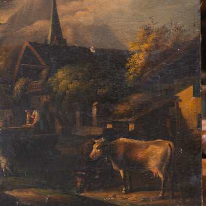 Black Forest Unframed Painting