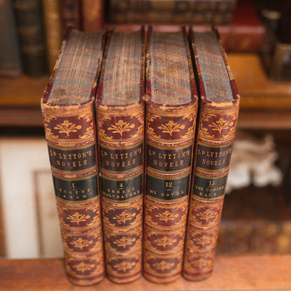 Set of 4 Antique Lytton's Novels
