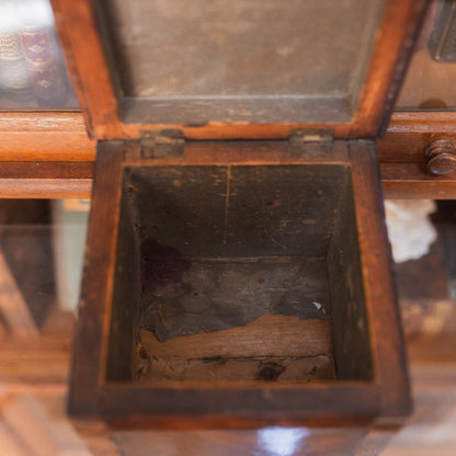 Antique Burlwood Tea Caddy