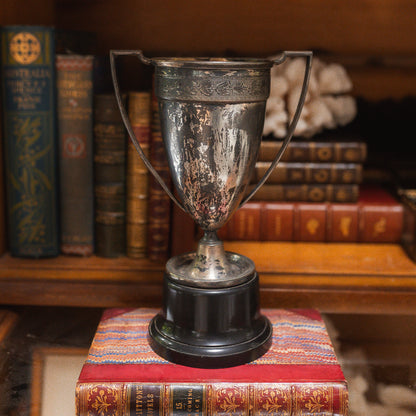 Vintage Silver Plated Running Trophy