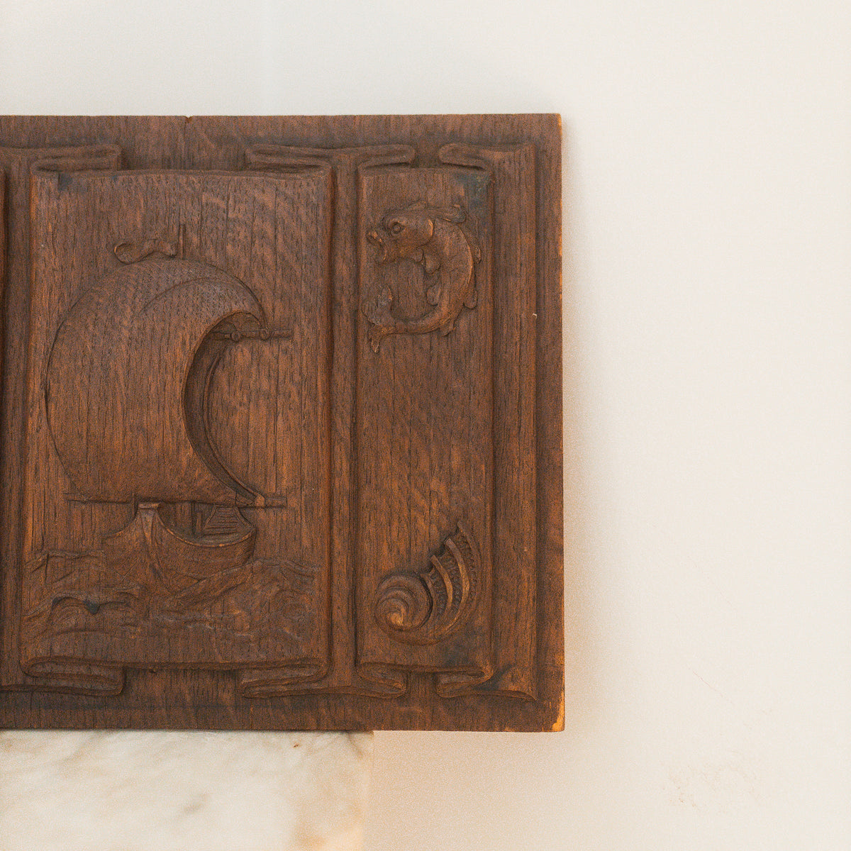 Antique Nautical Wood Panel