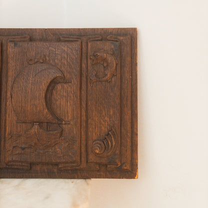 Antique Nautical Wood Panel
