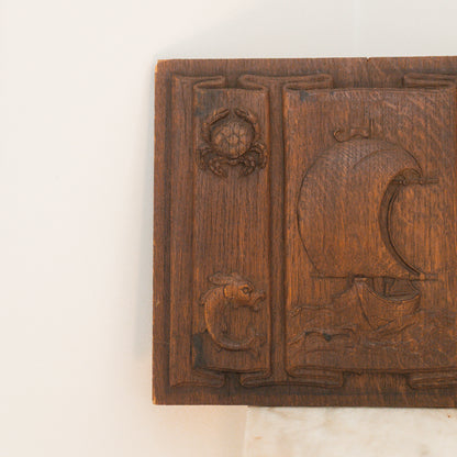 Antique Nautical Wood Panel