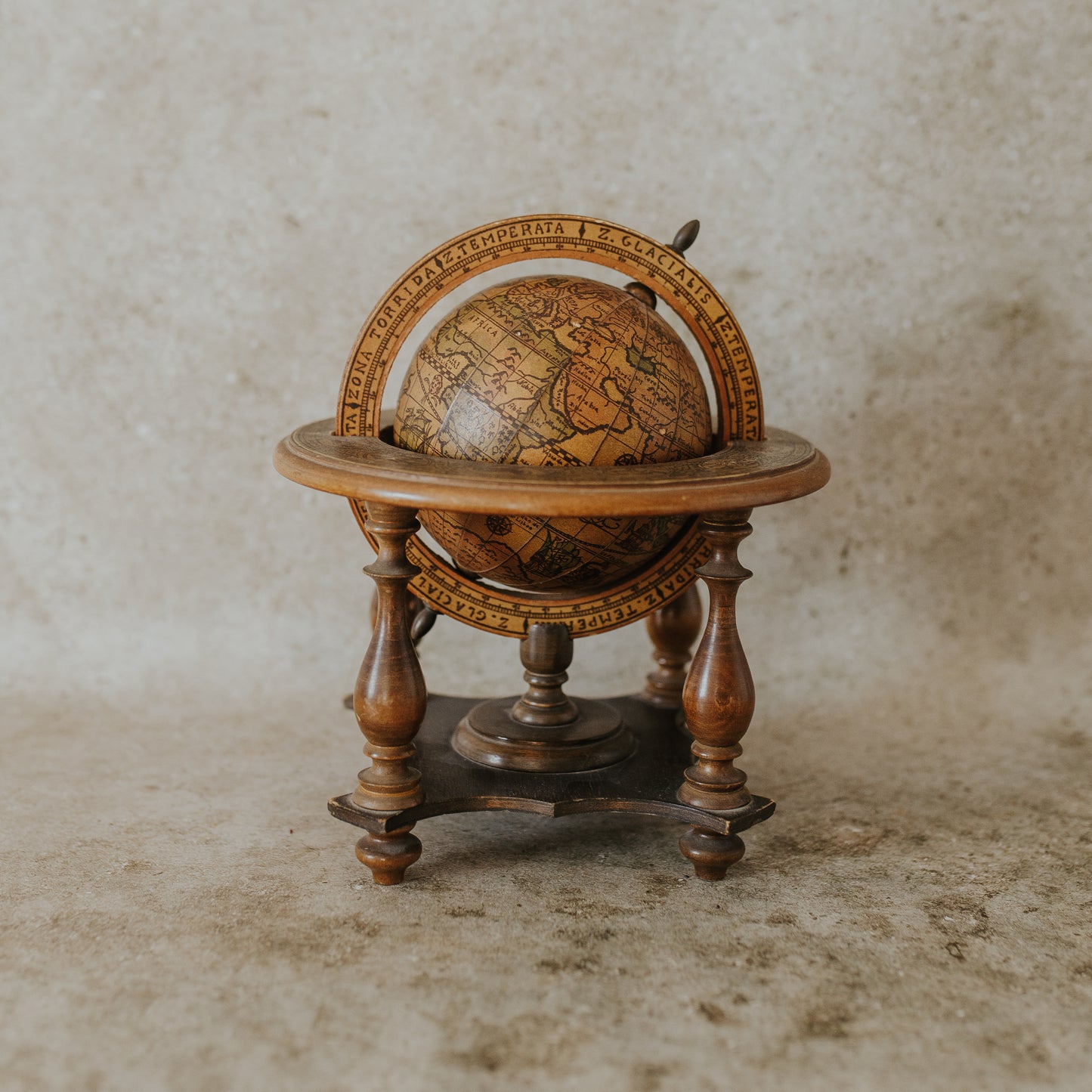 Wooden Desk Globe