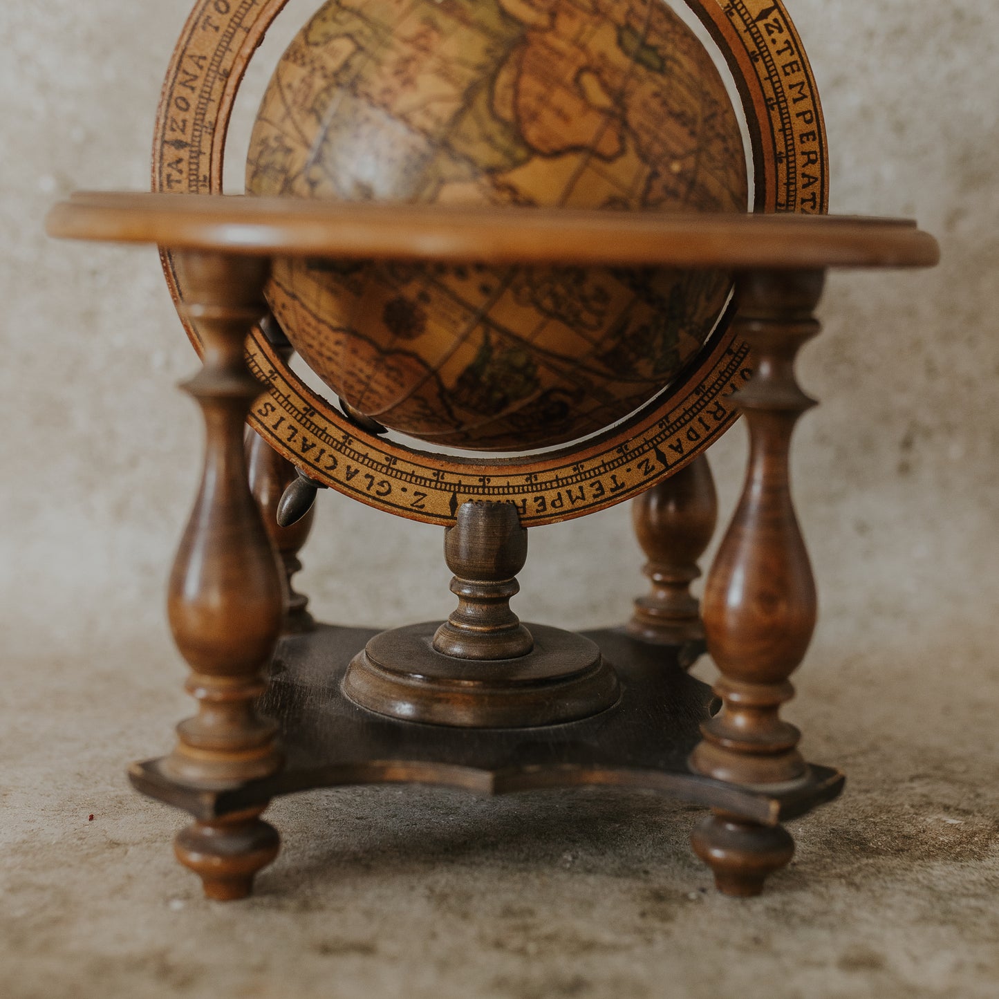 Wooden Desk Globe