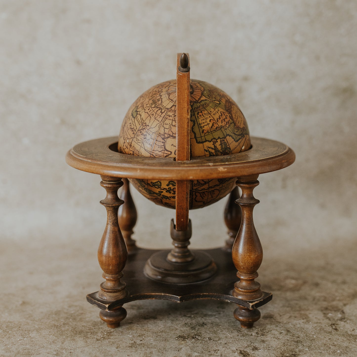 Wooden Desk Globe