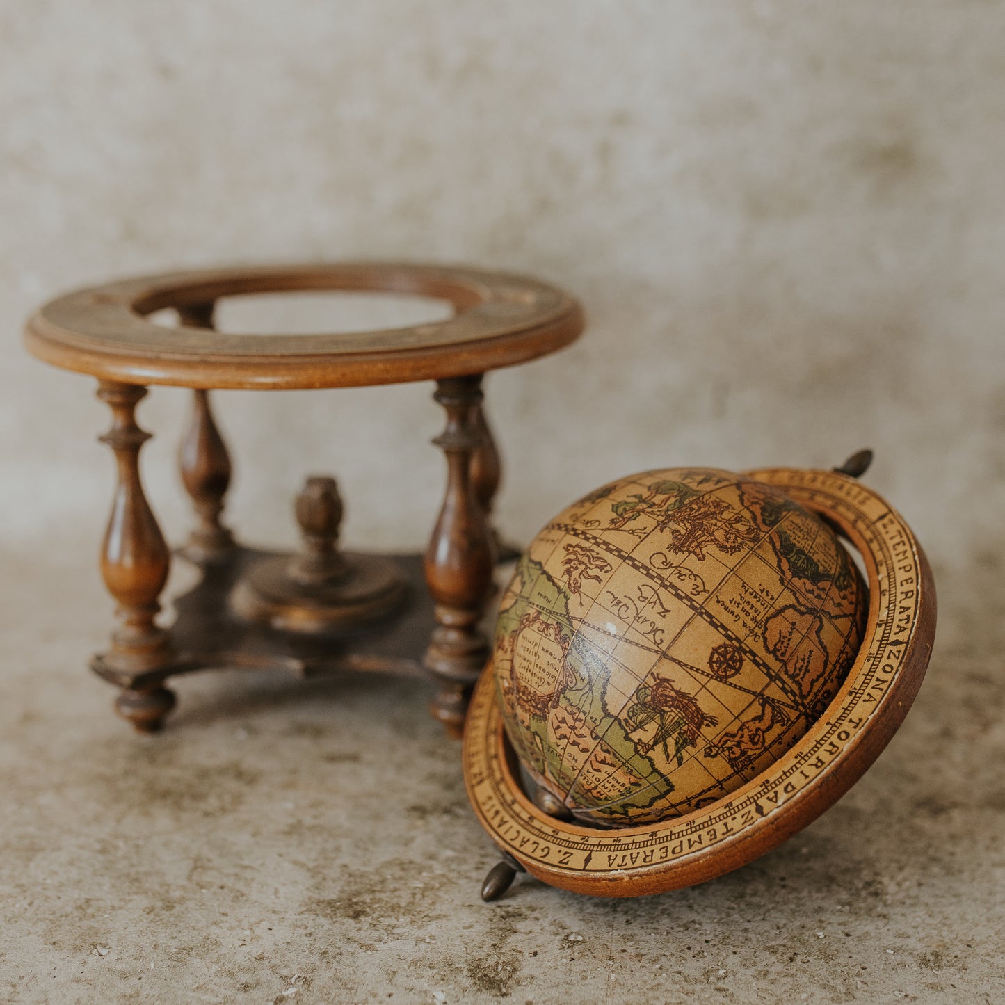 Wooden Desk Globe