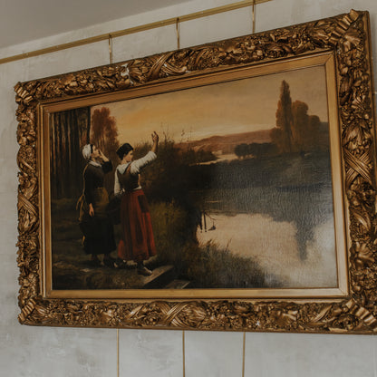 Ferry Oil Painting