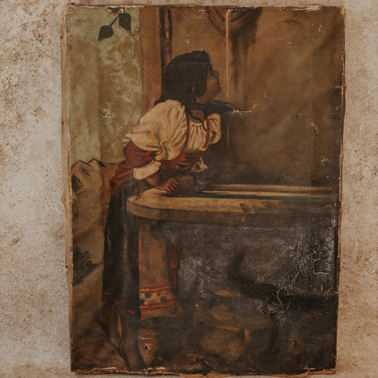 Roman Girl At A Fountain