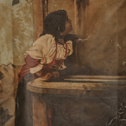 Roman Girl At A Fountain