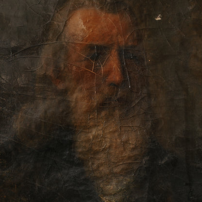 Old Man Oil Painting