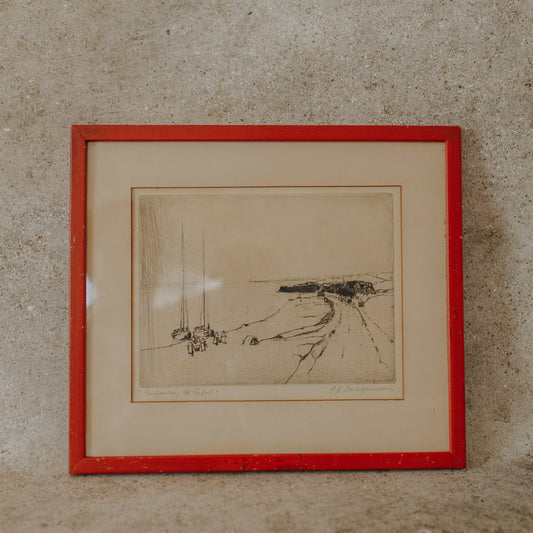 "Unloading the Catch" Etching